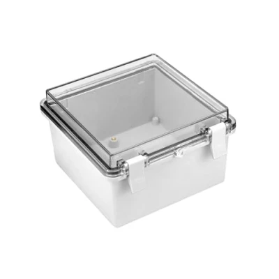 Immagine di QWORK® Scatola Derivazione Esterna, 150 mm x 90 Cassetta Elettrica Stagna IP65 con Coperchio Trasparente Incernierato