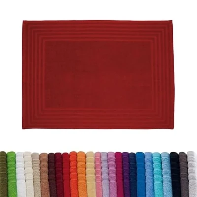 Immagine di Barceló Hogar Tappeto da Bagno Liscia Diamante, 100% Cotone Spugna Americana 800 g/m², Misura 50 x 70 cm, Colore Lilla, Extra Morbido e Super Assorbente, Lavabile in Lavatrice, 20 Granata, cm