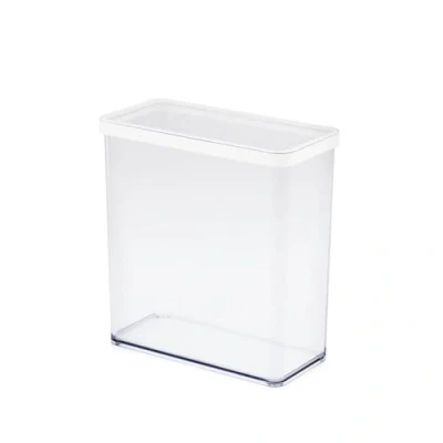 Immagine di Rotho Loft Contenitore rettangolare con coperchio e guarnizione, per alimenti, in plastica (SAN), senza BPA, trasparente/nero (3,2 L rettangolare)