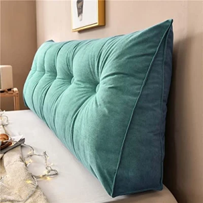 Immagine di Yanman Grande cuscino a cuneo triangolare per testiera del letto, di supporto lombare la vita, morbido posizionare il divano 120 x 50 20 cm