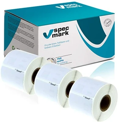 Immagine di specmark 3 Rotoli di etichette compatibili con DYMO 99015 54mm x 70mm S0722440 320 Pezzo compatibile tutte le stampanti Label Writer 450 4XL Seiko SLP