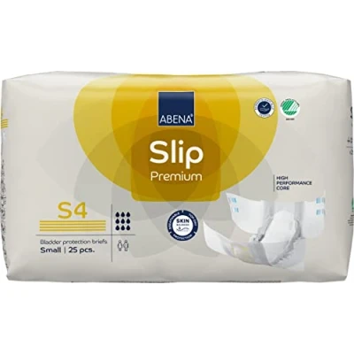 Immagine di ABENA Slip Premium All In One Assorbenti per incontinenza uomini e donne, con etichetta ecologica, da uomo, taglia S 4, vita 60 85 cm, assorbimento 2200 ml, 25 pezzi
