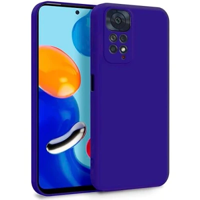 Immagine di MyGadget Cover per Xiaomi Redmi Note 11 11s Custodia in Silicone Morbido a Doppio Strato Case con Protezione Fotocamera &amp; Fodera Interna Antigraffio Violetta