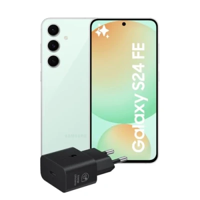 Immagine di Samsung Galaxy S24 FE Smartphone AI, Caricatore Incluso, Display Dynamic AMOLED 2X 6.7&#039;&#039;, Dual SIM, Fotocamera 50MP, 8GB RAM, 128GB, Batteria a lunga durata, IP68, Mint [Versione Italiana]