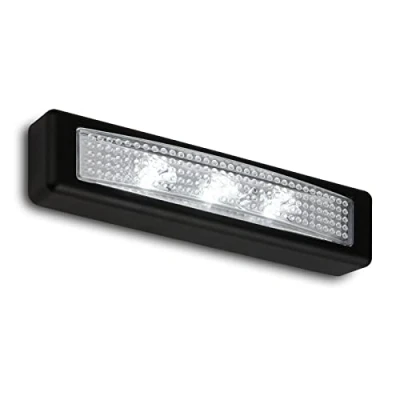 Immagine di BRILONER luce LED a pressione, sottopensile, per armadi, autoadesiva, nero