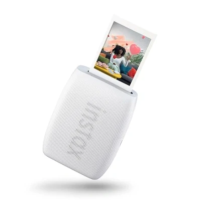 Immagine di Fujifilm Instax Mini Link 3 Clay White, Stampante per Smartphone, Stampa ad Alta Velocità, Effetti AR 3D Integrati, Modalità Click to Collage, Dimensioni Immagine 62 x 46 mm