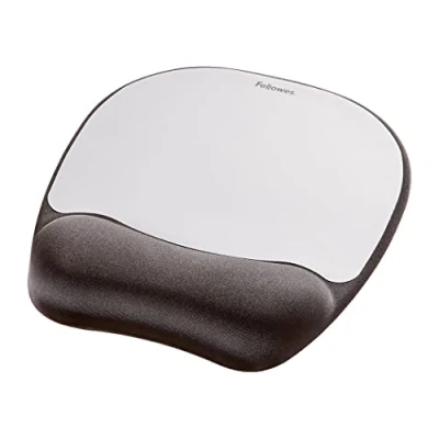 Immagine di Fellowes 9175801 Tappetino Mouse con poggiapolsi in Memory Foam, grigio