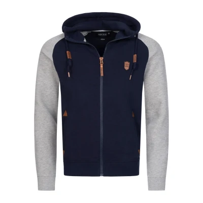 Immagine di Indicode Uomini Arbutus Hoodie Felpa con Cappuccio Navy S