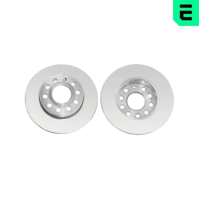 Immagine di OPTIMAL Disco freno Assale posteriore 256mm 12mm 5/10 pieno rivestito BS 7519C 1K0615601AC,1K0615601AJ,1K0615601L,JZW698601AB Dischi