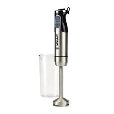 Immagine di G3 Ferrari G20142 Mixer a Immersione &quot;Antelao&quot;, 1000W, Motore DC, 4 Lame INOX, Acciaio/Nero
