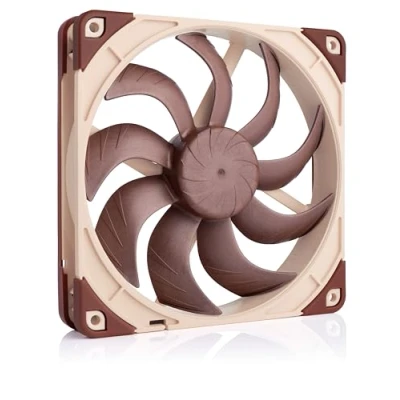 Immagine di Noctua NF A14x25 G2 LS PWM, Ventola per PC Silenziosa di Qualità Premium da 140 mm, 4 Pin (Marrone)