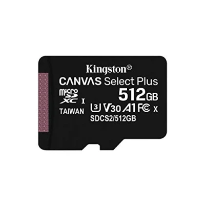 Immagine di Kingston Canvas Select Plus Scheda microSDXC 512 GB Class 10 UHS I