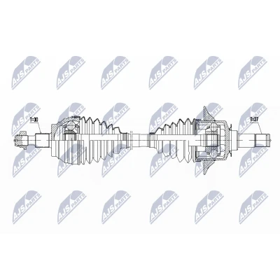 Immagine di NTY NPW ME 068 Albero motore / Semiasse Assale anteriore Sx 672 MERCEDES BENZ: Classe ML