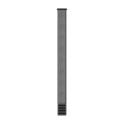 Immagine di Garmin Cinturino Originale, 26mm, UltraFit in Nylon, Chiusura a strappo, Ultra leggero, Elastico, Anti microbico, Gray