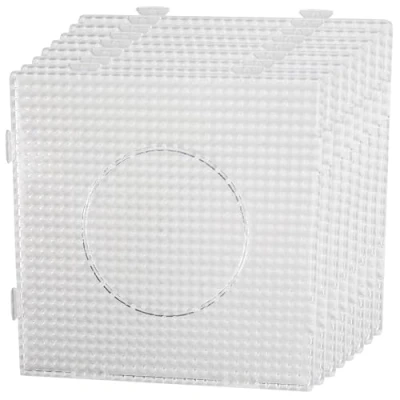 Immagine di Smowo® 8 Base quadrate per perline da stirare trasparenti 14,5 x cm collegabile con altri pannelli