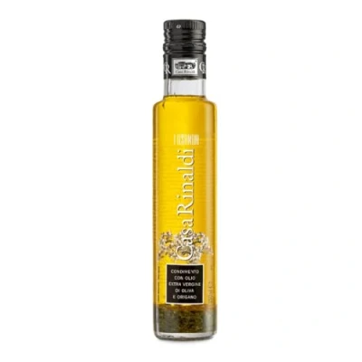 Immagine di Casa Rinaldi Condimento Alimentare &quot;I Testimoni&quot; con Olio Extra Vergine di Oliva e Origano, Sapore Fresco Aromatico, Bottiglia da 250ml