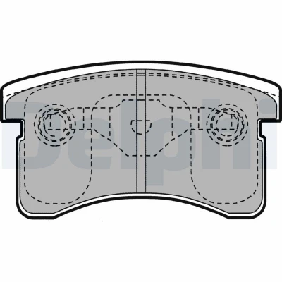 Immagine di DELPHI LP1141 Kit pastiglie freno Non predisposto per contatto segnalazione usura con lamierino anticigolío senza accessori DAIHATSU: Copen I