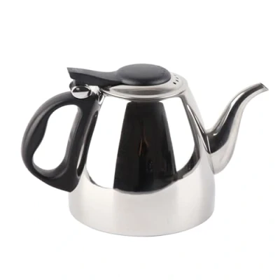 Immagine di Bollitore per il tè, acciaio inossidabile teiera da fornello in con manico resistente al calore l&#039;ufficio domestico Acqua bollente, caffè(1.2L)