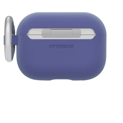 Immagine di Custodia OtterBox Soft Touch per AirPods Pro (1.ª generazione / 2.ª generazione) &amp; 2, soffice al tatto, antishock, graffi e cadute, ultra sottile con moschettone, Viola