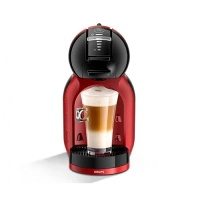 Immagine di Krups Nescafé Dolce Gusto Mini Me Macchina da caffè a capsule con 15 bar di pressione, capacità 0,8 l, bevande calde o fredde, Play&amp;Select, Thermoblock, 35 tipi caffè, nero rosso, KP123HAS