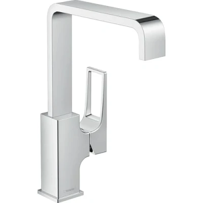 Immagine di hansgrohe Metropol Miscelatore monocomando lavabo 230 con maniglia a staffa e push open, cromo, 74511000