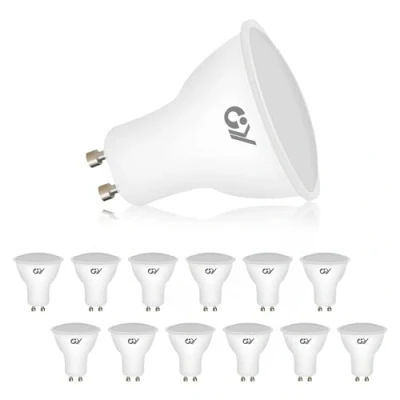 Immagine di GY 12 Lampadine LED GU10, 6W Equivalenti a 60W, 2700K Bianco Caldo, 450 Lumen, Lunga Durata, Basso Consumo, Adatte per Illuminazione Binario e Case da Incasso Certificate CE, Non Dimmerabile