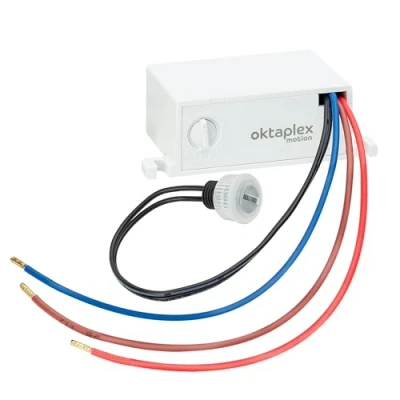 Immagine di Oktaplex Jasy sensore crepuscolare da incasso esterno e interno di luce IP65 interruttore bianco 230V