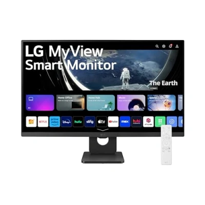Immagine di LG 27SR50F smart Monitor 27&quot; Full HD LED IPS HDR10, 1920x1080, webOS 23 con app di streaming, Audio Stereo 10W, 2x HDMI, 1x USB, WiFi, Miracast, AirPlay, Telecomando, Nero
