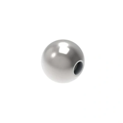 Immagine di Sellon24® sfera cava in acciaio inox ∅15 mm con filettatura M6, tappo terminale, decorativa inox, asta come elementi decorativi per ringhiere, recinzioni, ringhiere scale,