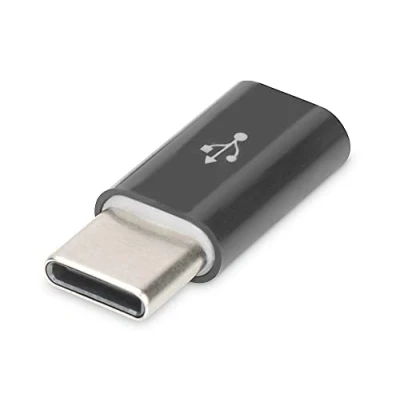 Immagine di DIGITUS Adattatore da USB C a Micro Type (spina) B (presa) 2.0 con 480 MBit/s Nero