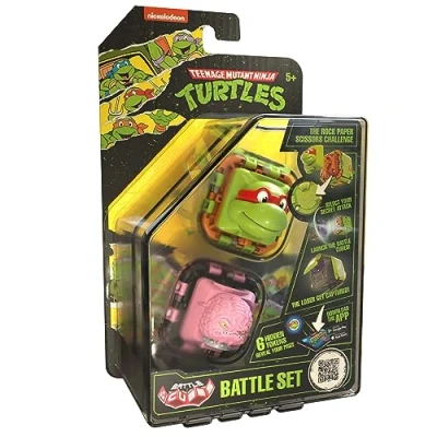 Immagine di Battle Cubes Ninja Turtles Cube Raphaelo Vs Krang, Set da 2 pezzi combattimento