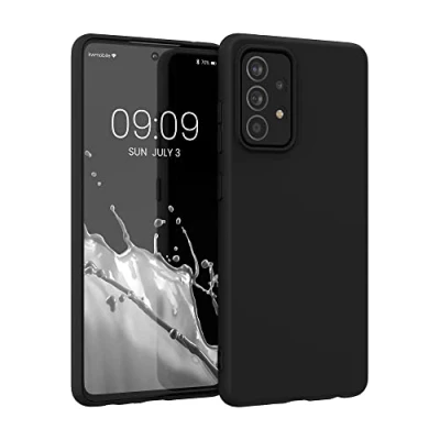 Immagine di kwmobile Custodia Compatibile con Samsung Galaxy A52 / 5G A52s Cover Back Case per Smartphone in Silicone TPU Protezione Gommata nero matt
