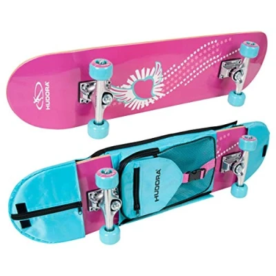 Immagine di Hudora Skateboard ragazza Skate Wonders ABEC 3 con zaino, 12172