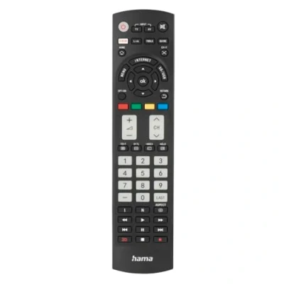 Immagine di Hama Telecomando universale per TV Philips (infrarossi, capacità di apprendimento, tasti luminosi, tasto intelligente, funzione Easy Mode, principali ergonomici, portata 10 m) nero