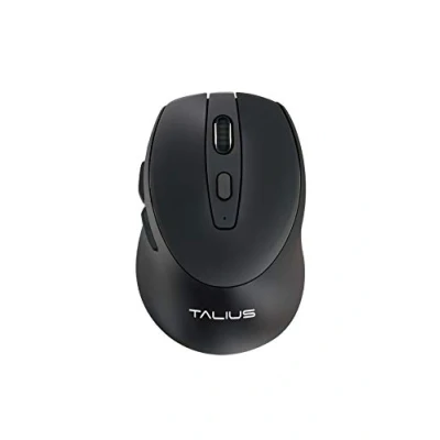 Immagine di Talius Mouse Wireless MO701 Nero con Nano Ricevitore USB e Dual Technology. Permette di scambiare la connessione dalla modalità RF 2.4G a Bluetooth Semplice Pressione Un Pulsante.