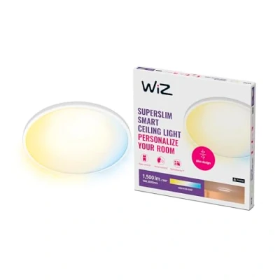 Immagine di WiZ Plafoniera Smart SuperSlim WiFi, Luce Bianca Dimmerabile, 16W, Bianca, Tecnologia SpaceSense, Controllo Vocale (Alexa, Apple HomeKit, Google Home)