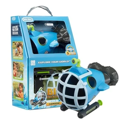 Immagine di Little Tikes Sottomarino Big Adventures; Giocattolo STEM; Include Veicolo Acquatico con Maschera Subacquea, Nebulizzatore e Retino; Età: 3+
