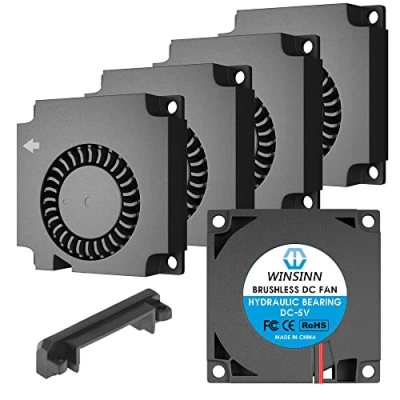 Immagine di WINSINN Ventilatore 4010 Turbine Turbo da 40 mm, 5 V, x 10 con guida dell&#039;aria, ad alta velocità (confezione pezzi)