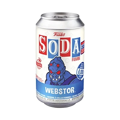 Immagine di Funko Vinyl SODA, MOTU, Webstor, bagliore nel buio, 1/6 di probabilità per la variante rara dell&#039;inseguimento, Masters Of the Universe, esclusiva Amazon, figura in vinile da collezione