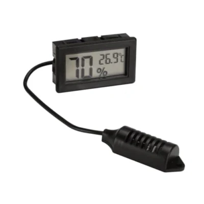 Immagine di Velleman Termometro/igrometro digitale integrato, ampio display, involucro in abs, campo di misura da 50 C a 70 C, umidità 10 99%