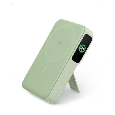 Immagine di Anker MagGo Power Bank, compatibile con Certificato Qi2, 15W Magsafe, Ultra Rapido, Batteria da 10.000mAh Display e Supporto iPhone (Cavo USB C Incluso)