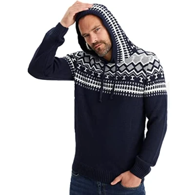 Immagine di Leif Nelson Norweger Felpa con cappuccio, Uomo, Taglia: Medium, Blau