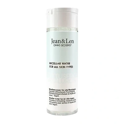 Immagine di Jean &amp; Len acqua micellare idratante Fico d&#039;India Hyaluron, per tutti i tipi di pelle, libera la pelle da sporco e cellule morte, detergente micellare, vegana, 200 ml