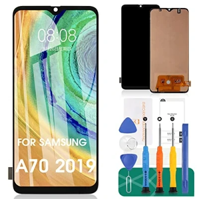Immagine di Schermo sostitutivo per Samsung Galaxy A70 A705 A705F A705GM SM A705MN A7050 LCD Touch Panel Sensor Digitizer (Incell nero senza cornice)