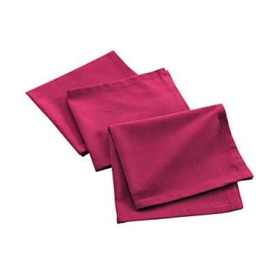 Immagine di douceur d&#039;intérieur, 3 tovaglioli (40 x 40 cm) Mistral Fucsia, Cotone Riciclato