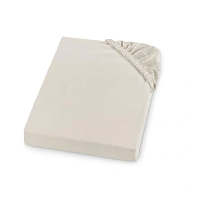 Immagine di sleepling Comfort lenzuolo con angoli in morbida flanella realizzato Germania 100% cotone per materassi fino a 23 cm di altezza, bordo elastico perimetrale, 100 x 200, creme