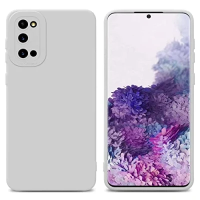 Immagine di Cadorabo Custodia compatibile con Samsung Galaxy S20 in FLUID BIANCO Coperchio protettivo silicone TPU flessibile
