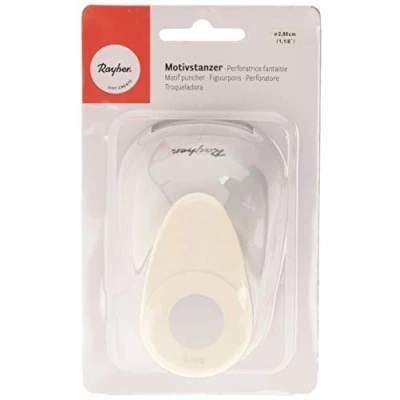 Immagine di RayherPunzonatrice per creare tondi o cerchi del diametro di 1,6 cm, adatto carta e cartoncino con una grammatura fino a 200 g/m², 2,86cm 1 1/8 Zoll