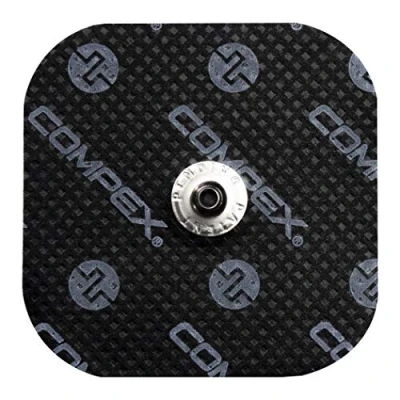 Immagine di CefarCompex ‎42215 Performance Snap, Elettrodi autoadesivi con connettori a scatto, 5x5 cm, Confezione da 4 pezzi