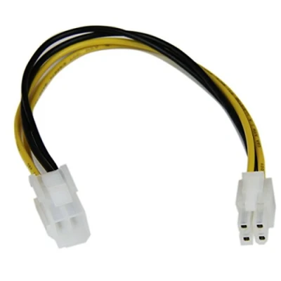 Immagine di StarTech.com Cavo di estensione per alimentatore CPU 4P ATX12V 4 pin da 20cm, M/F, (M) a (F), ATXP4EXT